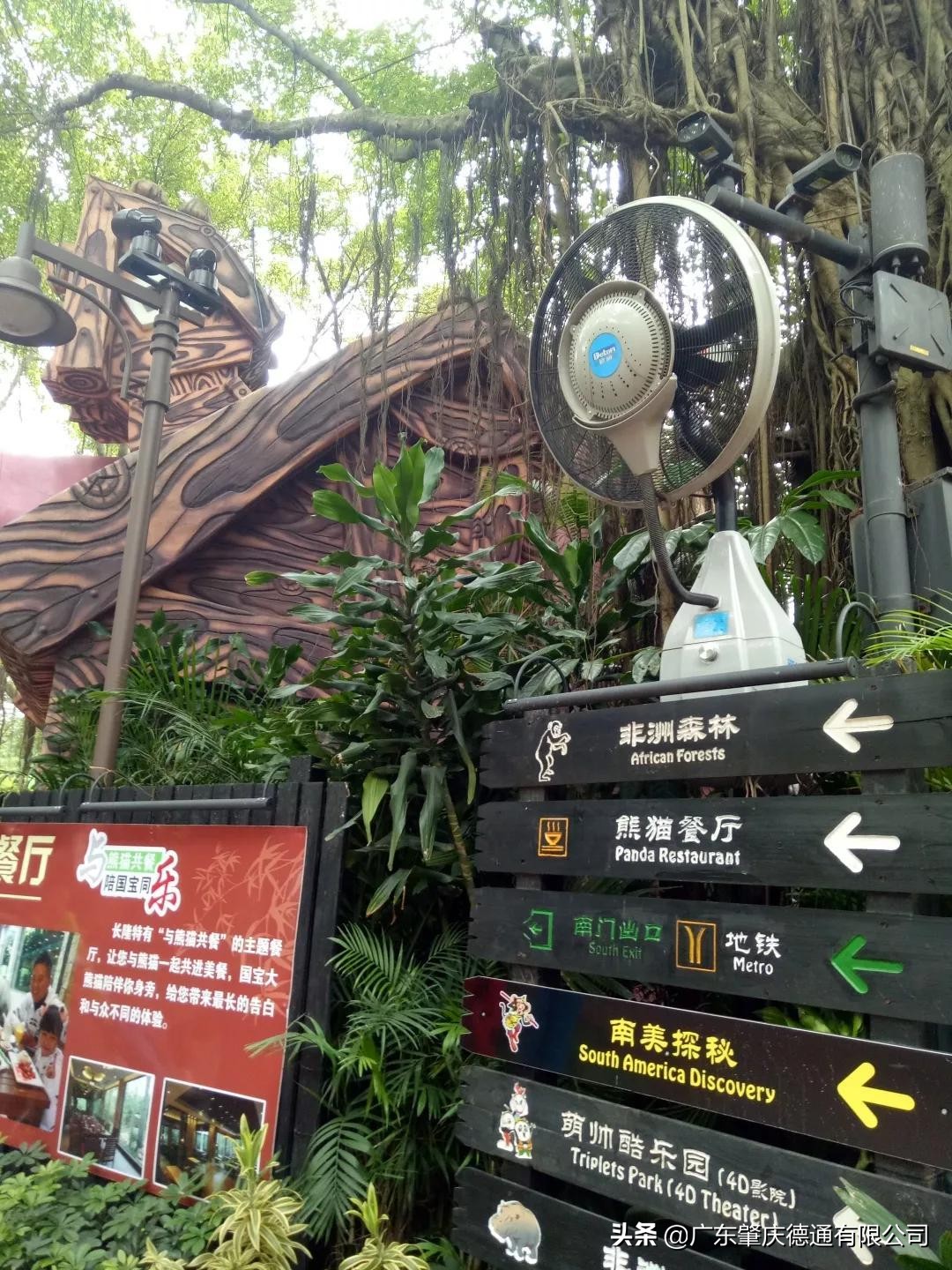 德通风扇-案例分享|广州长隆野生动物园加持德通雾化风扇