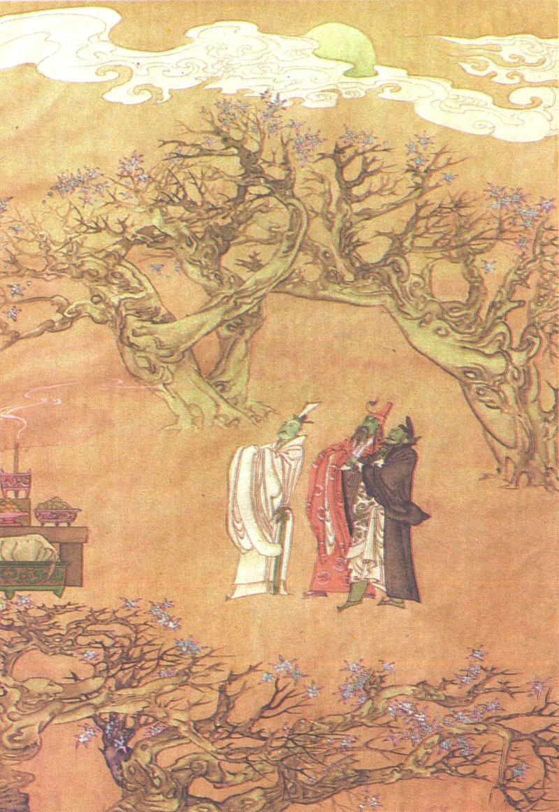 工笔三国演义五虎大将图,陈全胜小说插图