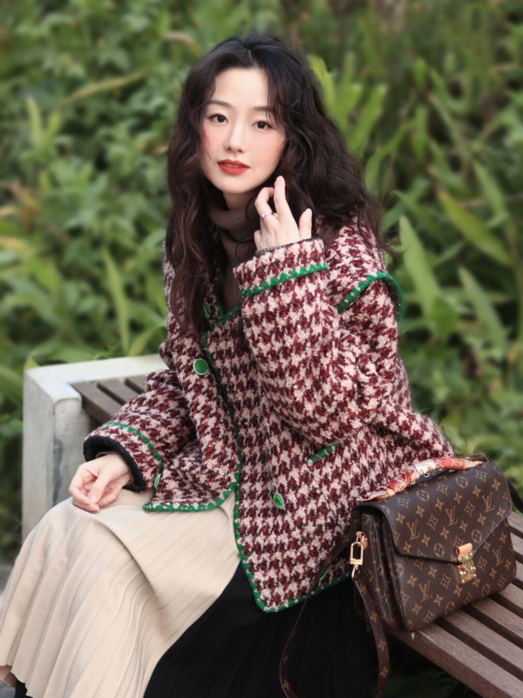 冬季简约毛呢外套穿搭,毛呢外套穿搭中短高端大气上档次