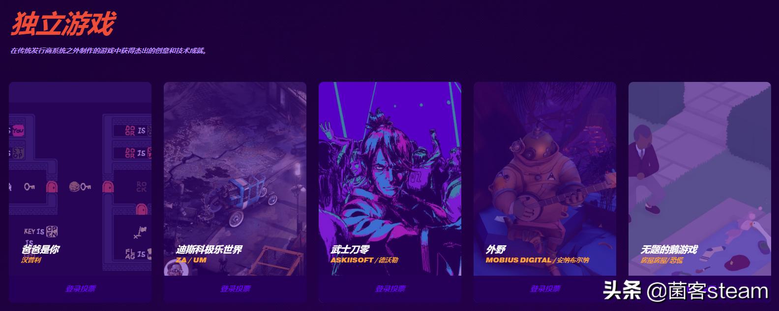 2020年公认最好游戏,2019年最佳游戏提名