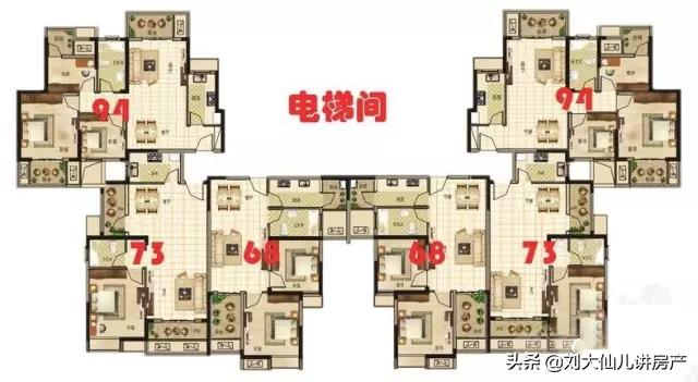 一梯四户与一梯六户,一梯一户和三梯六户哪个公摊大