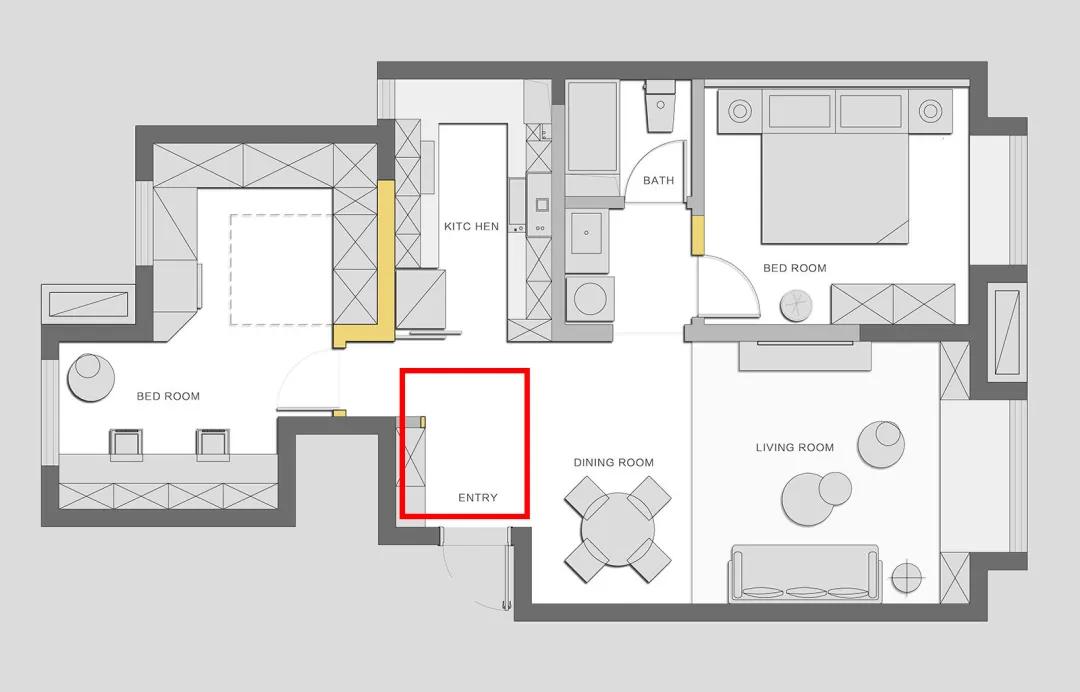 中式风格的精装房改轻奢,精装房微改极简原木风