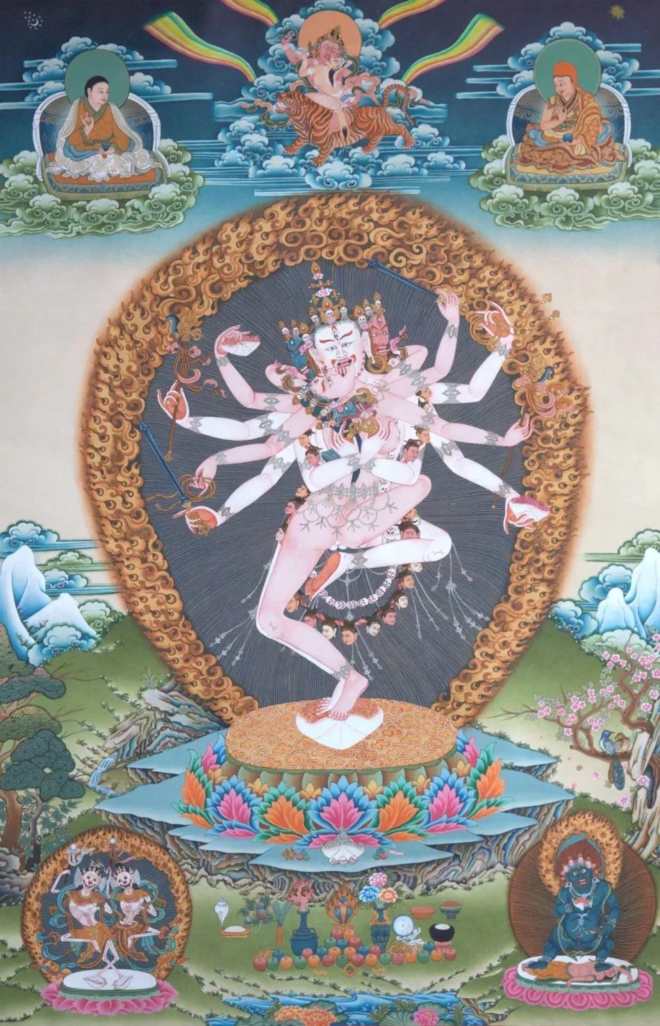 尼泊尔手绘唐卡和西藏唐卡区别,尼泊尔唐卡和藏区唐卡的价格