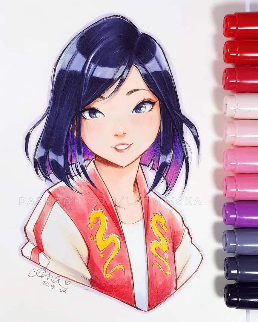 软萌可爱的动漫美少女怎么画,画可爱的动漫美少女特别简单