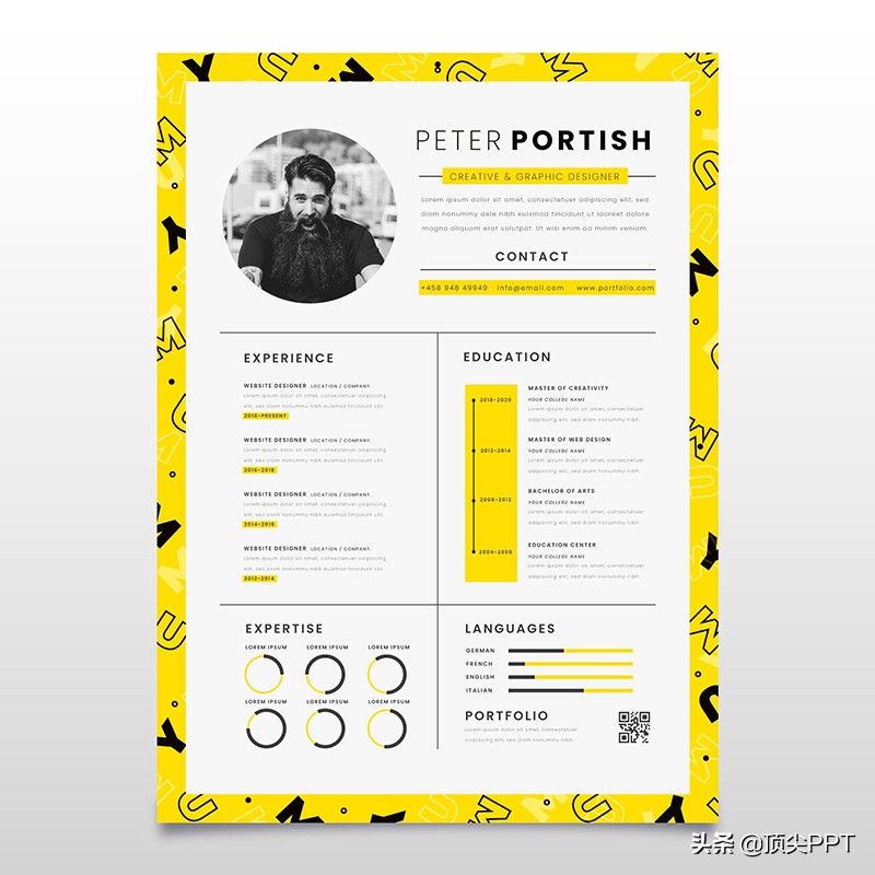 免费分享100款简历模板,免费一套简历模板