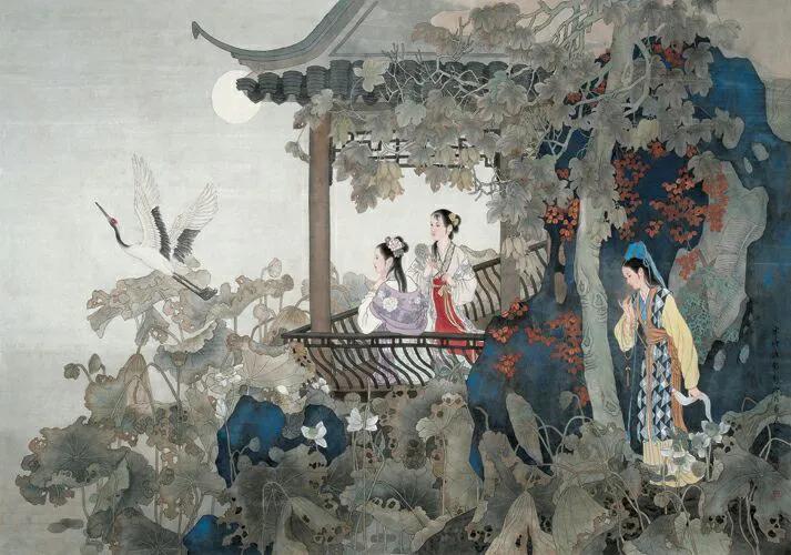 彭连熙绘红楼群芳图,彭连熙红楼梦作品欣赏