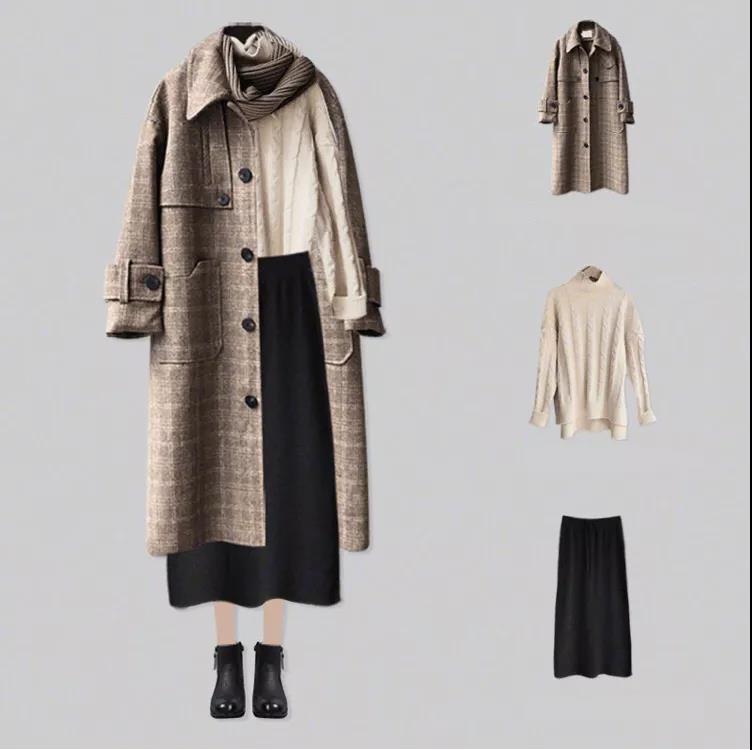 2020年裤子过时了，最美“外套+裙子”搭配，过年回家穿美翻了