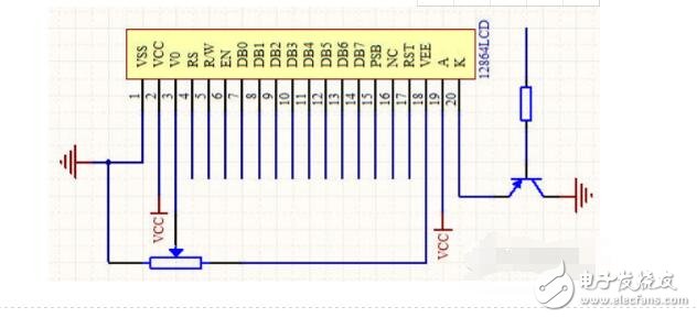lcd12864液晶屏原理图