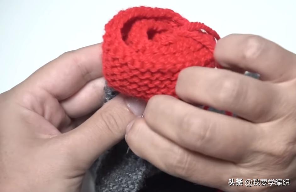 围脖编织教程全过程最简单的,玫瑰花小围脖编织教程
