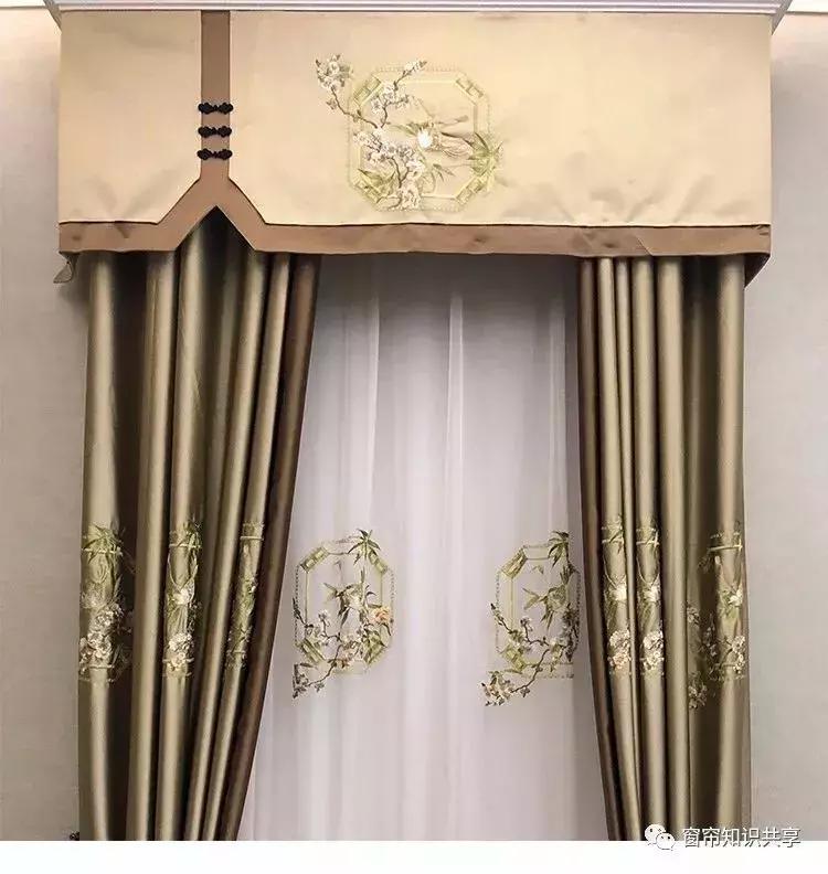 新中式25公分的帘头造型,新中式帘头尺寸