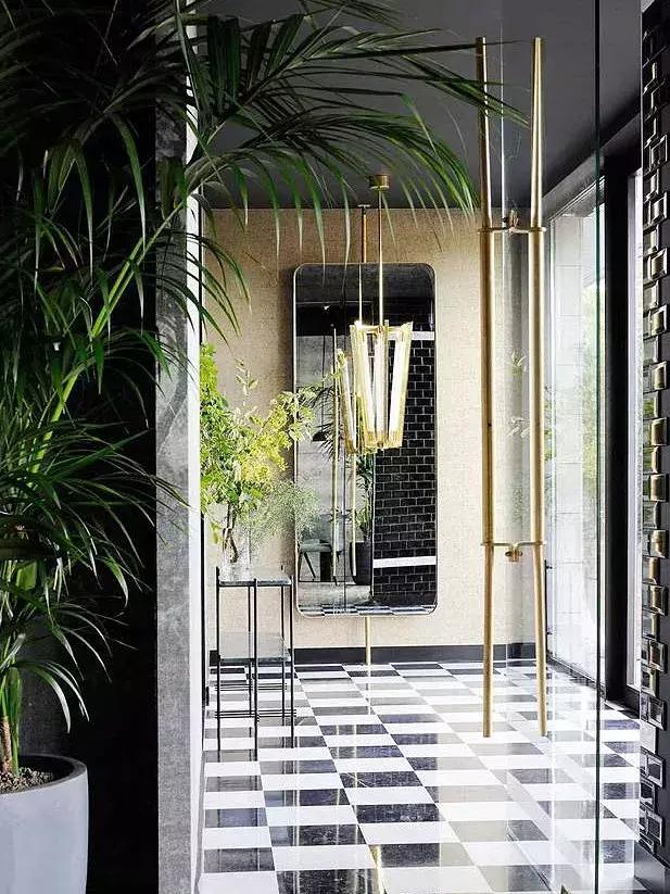 黑白格瓷砖法式,瓷砖黑白风格