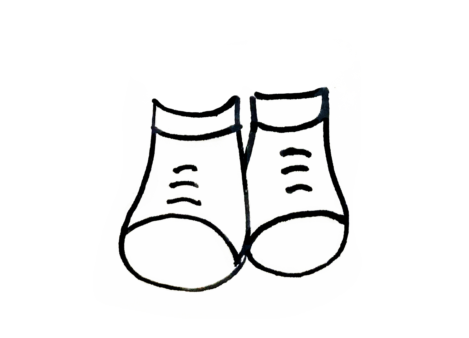 儿童鞋简笔画图片大全,各种各样的鞋简笔画