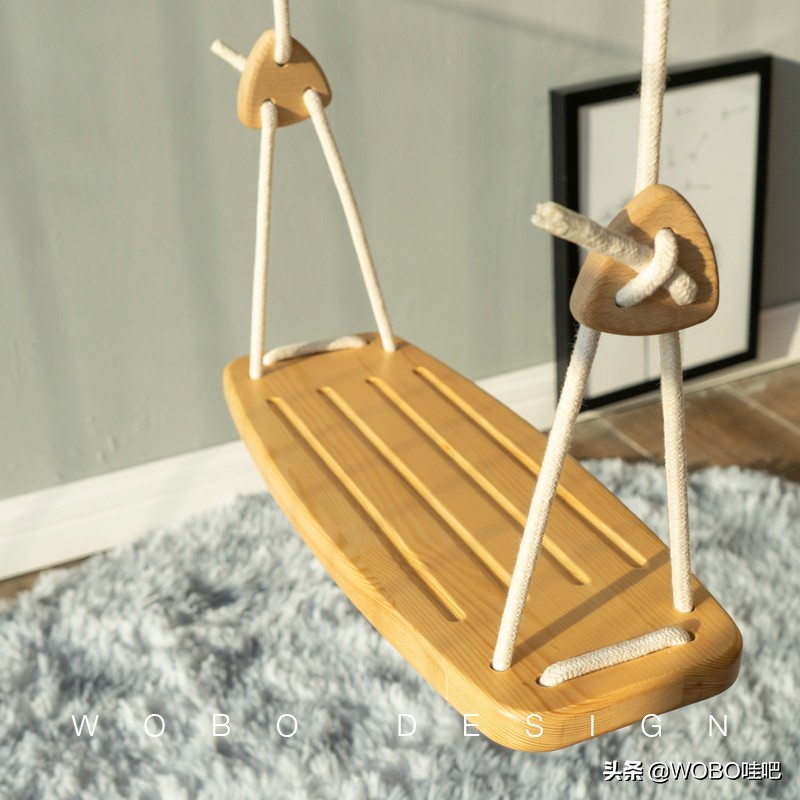 荡起来庭院秋千家用,又简单又好玩的秋千