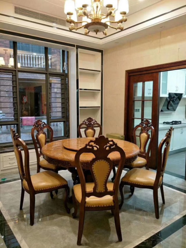 欧式餐台最新款2023高档大气,欧式风格餐台设计