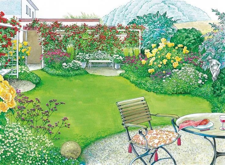 好看的小花园设计图片,好看的小花园图