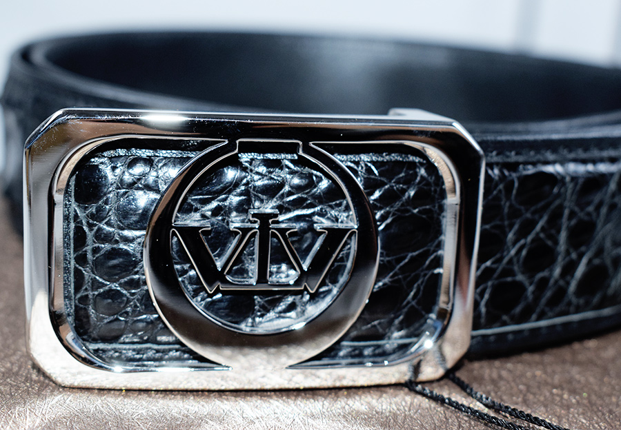 「验货」V.V.Brown鳄鱼皮皮带