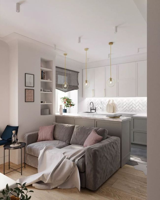 60平一室一厅一衣帽间小户型装修,51平米一室一厅玄关