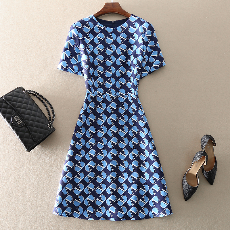 欧洲站新款女装夏时尚潮流少女装,欧洲站时尚女装连衣裙