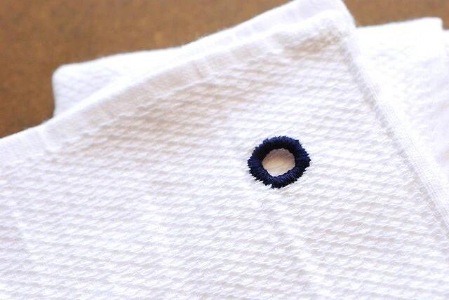 毛巾破洞缝补小窍门,毛巾绣漏针怎么修补