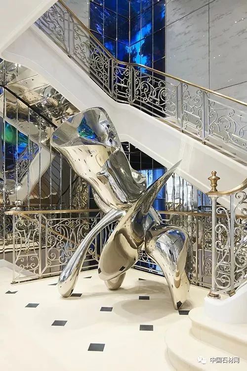 欣赏|全球奢侈品店最顶级大理石楼梯设计