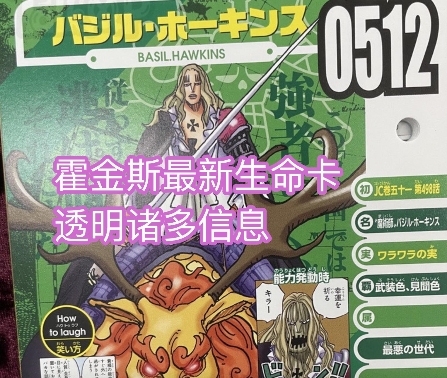 海贼王霍金斯稻草果实能力,海贼王霍金斯是基德的手下吗