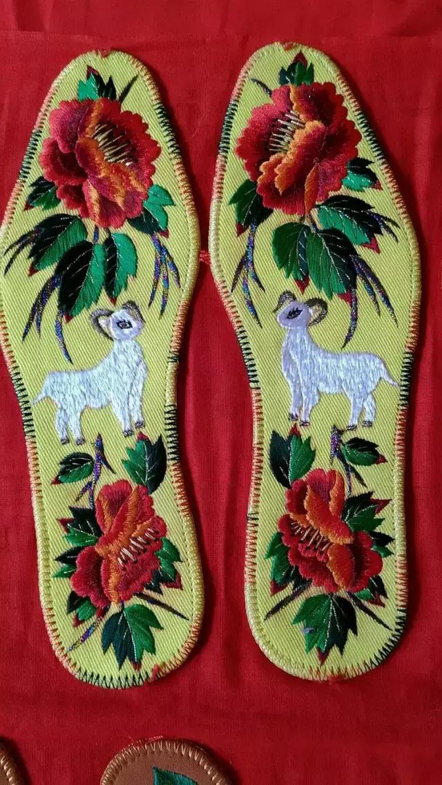 刺绣鞋垫图案大全图解,刺绣各种鞋垫图案