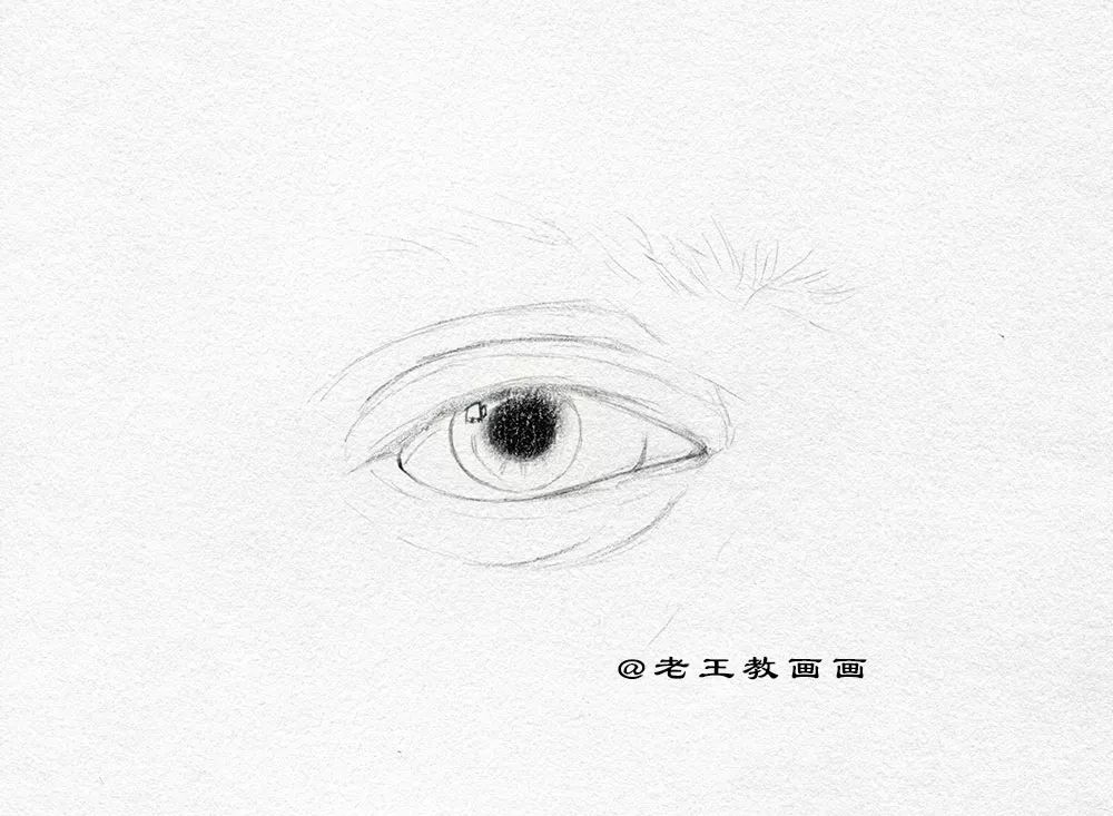 自学素描入门眼睛教程,画眼睛教程素描动漫