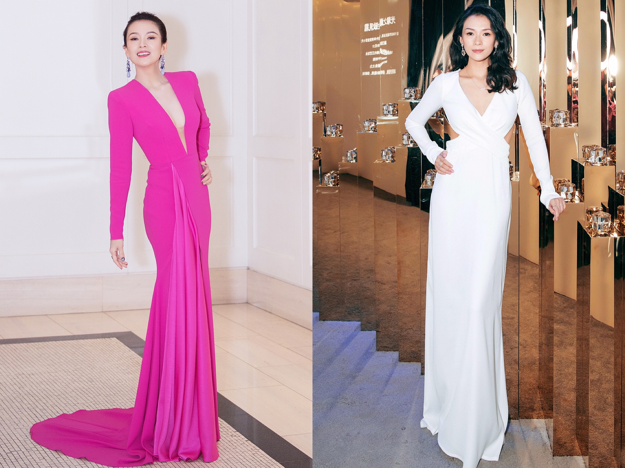 明星穿搭和章子怡学穿搭,肩膀小的女生穿衣