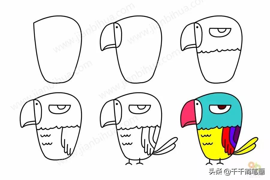 幼儿园动物的水墨画入门,儿童动物画入门简易范画