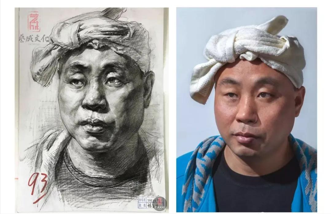 美术素描考试满级作品,素描人物高分卷四大特点