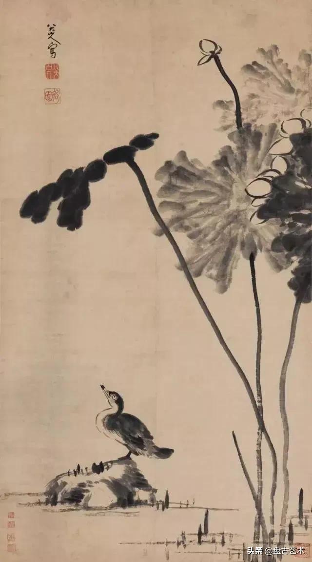 画出艺术家人生大寂寞的国画艺术作品——盘古油画艺术