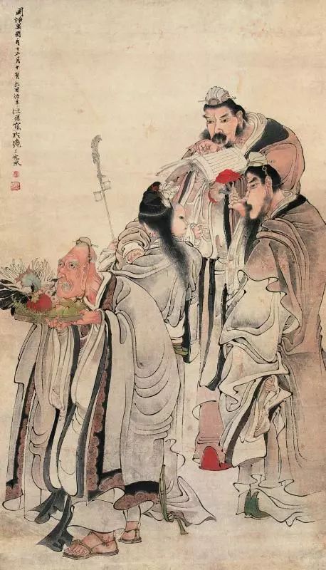 任伯年人物画扎根于民间艺术 (清代海派任伯年人物画全集)