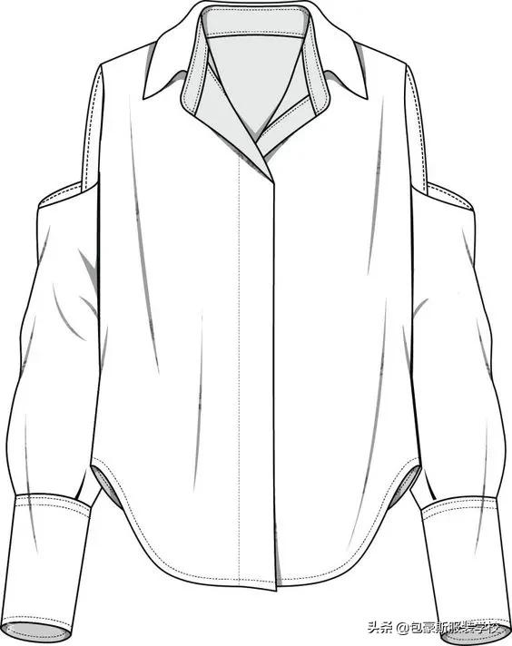 衬衫制版教程完整版,超详细衬衫领子缝纫工艺细节分解