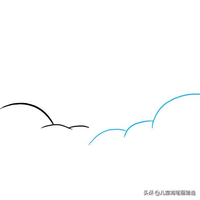 彩虹房子简笔画简单又好看,儿童简笔画精选彩虹风景画