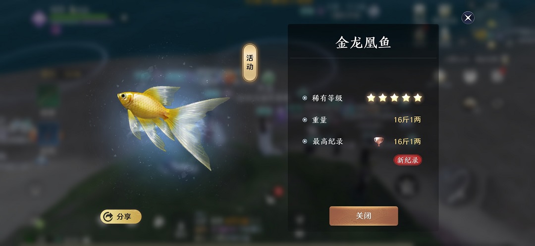 天刀钓鱼大赛攻略第一名,天刀手游钓鱼大赛奖励怎么没有