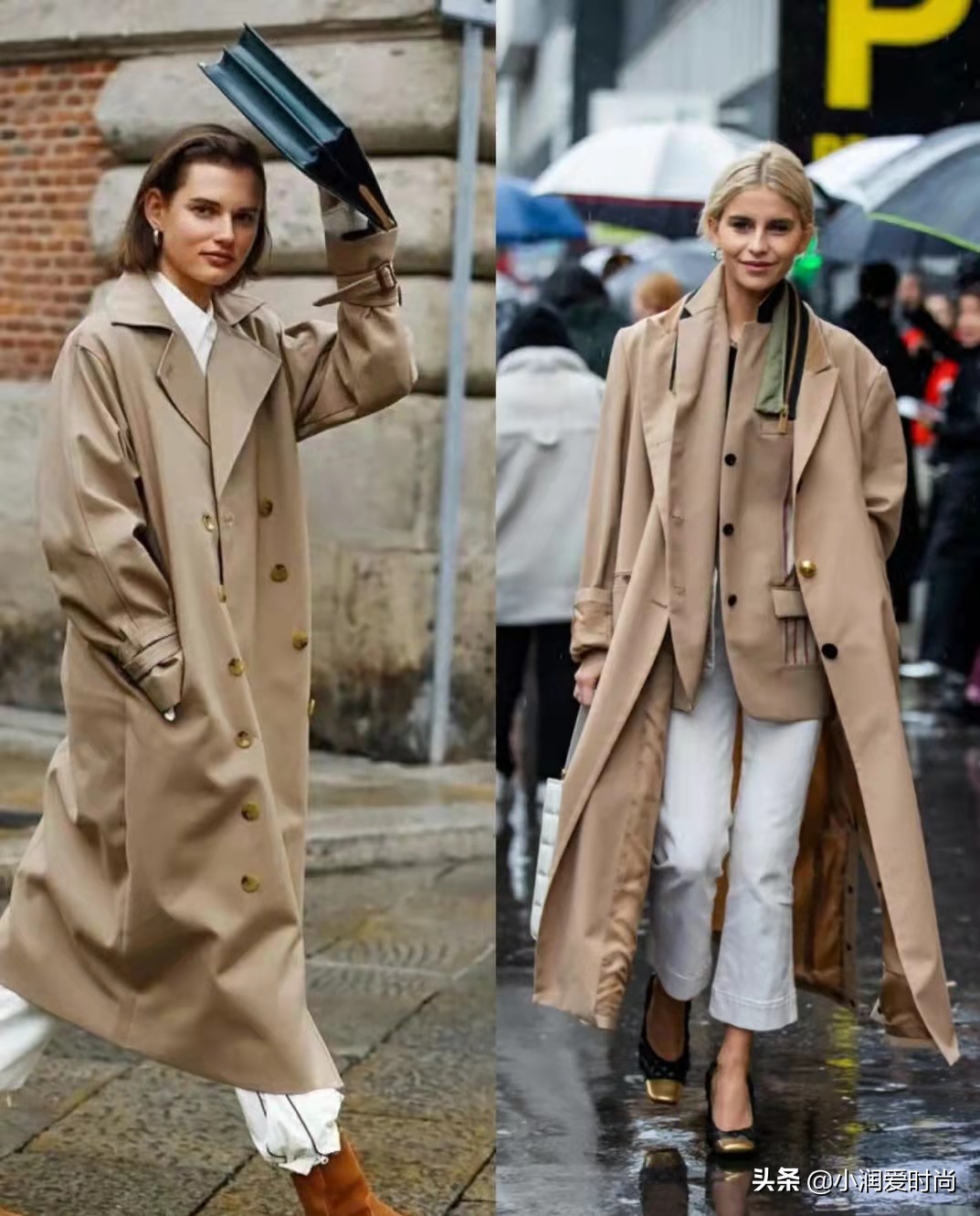 卡其色风衣秋冬穿搭示范大全,深卡其色风衣秋冬穿搭示范大全