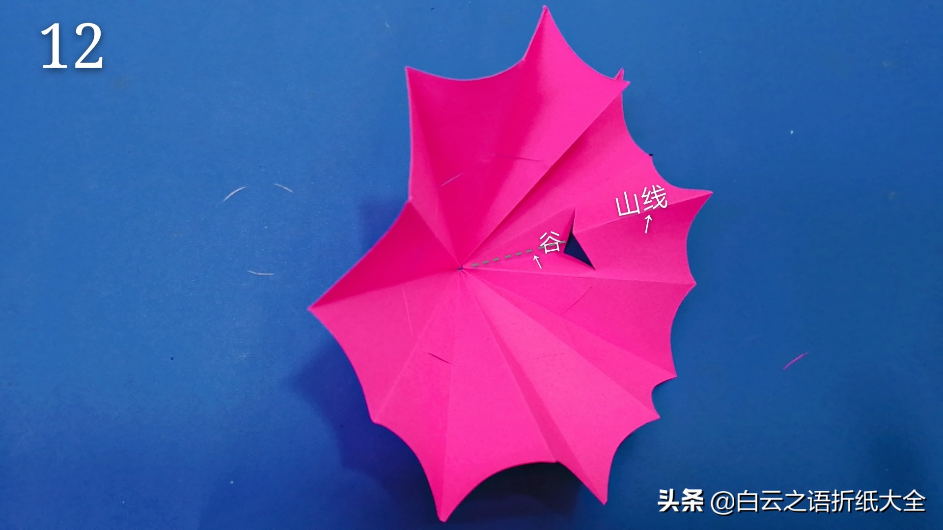 折纸小雨伞教程,幼儿园小朋友都会做的折纸雨伞