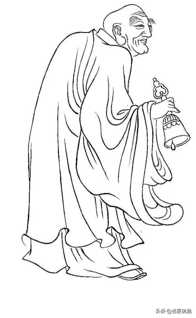 降龙罗汉白描图高清图片,降龙伏虎罗汉图白描