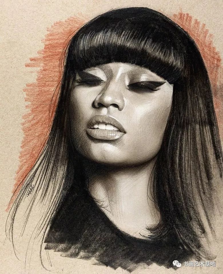素描人像欧美明星,国外素描逼真的明星肖像