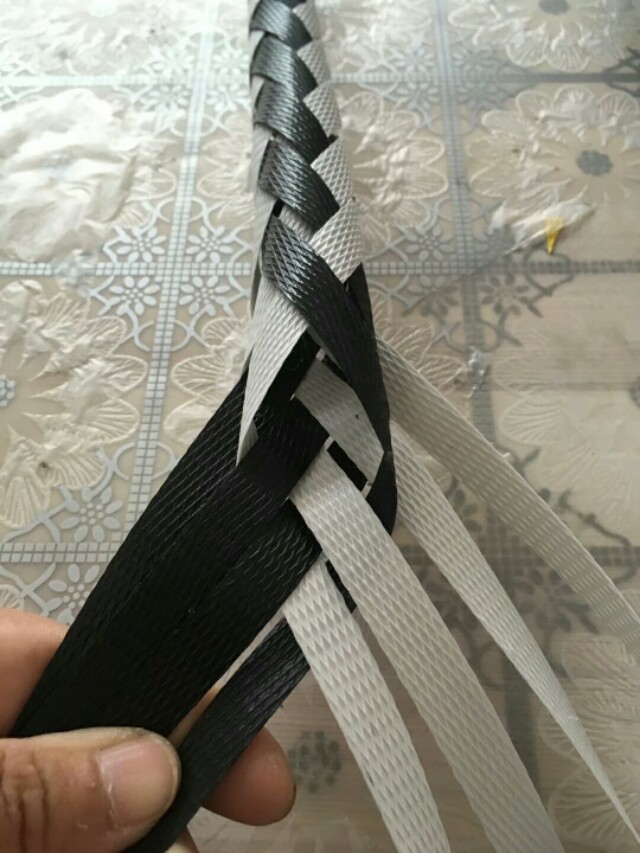 手工编织筐子立体花样图案教程,编筐图解