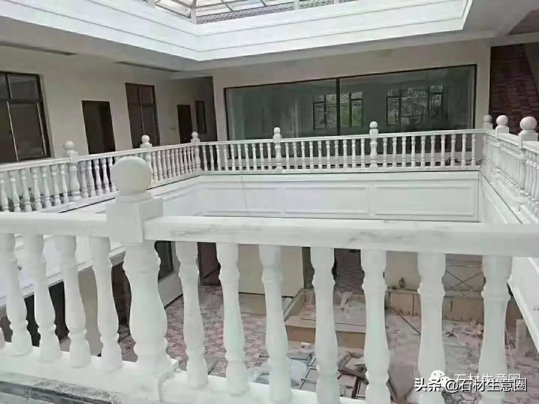 别墅大理石栏杆款式大全,别墅阳台栏杆温州石材