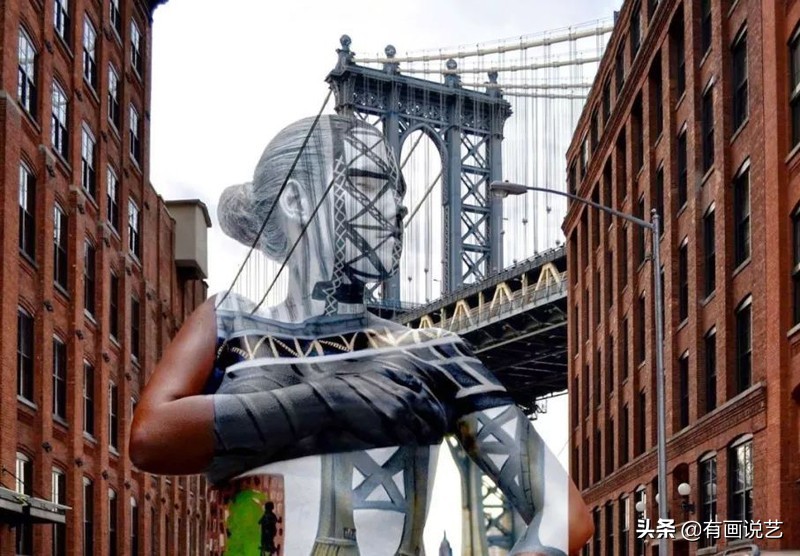 6幅欺骗双眼的人体绘画,仔细看看才发现模特躲在画中