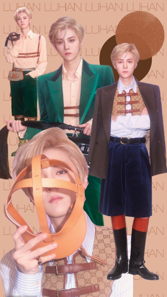 鹿晗最新广告大片曝光，粉色服装混血感满满，内娱颜值天花板