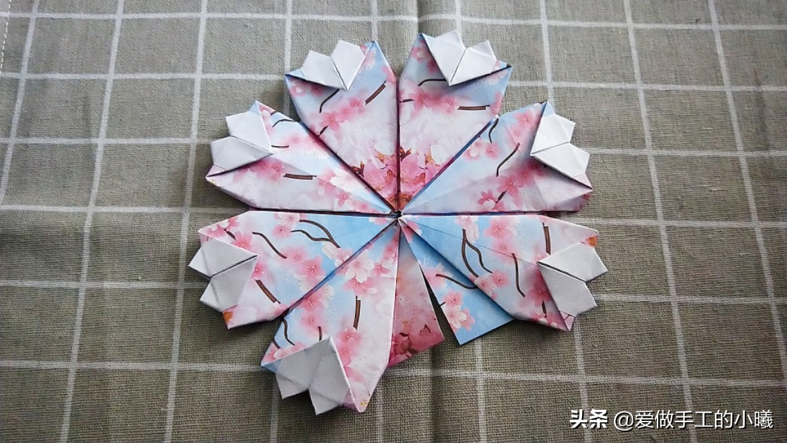 古风雨伞折纸小花伞,折纸小花伞的制作过程怎么写