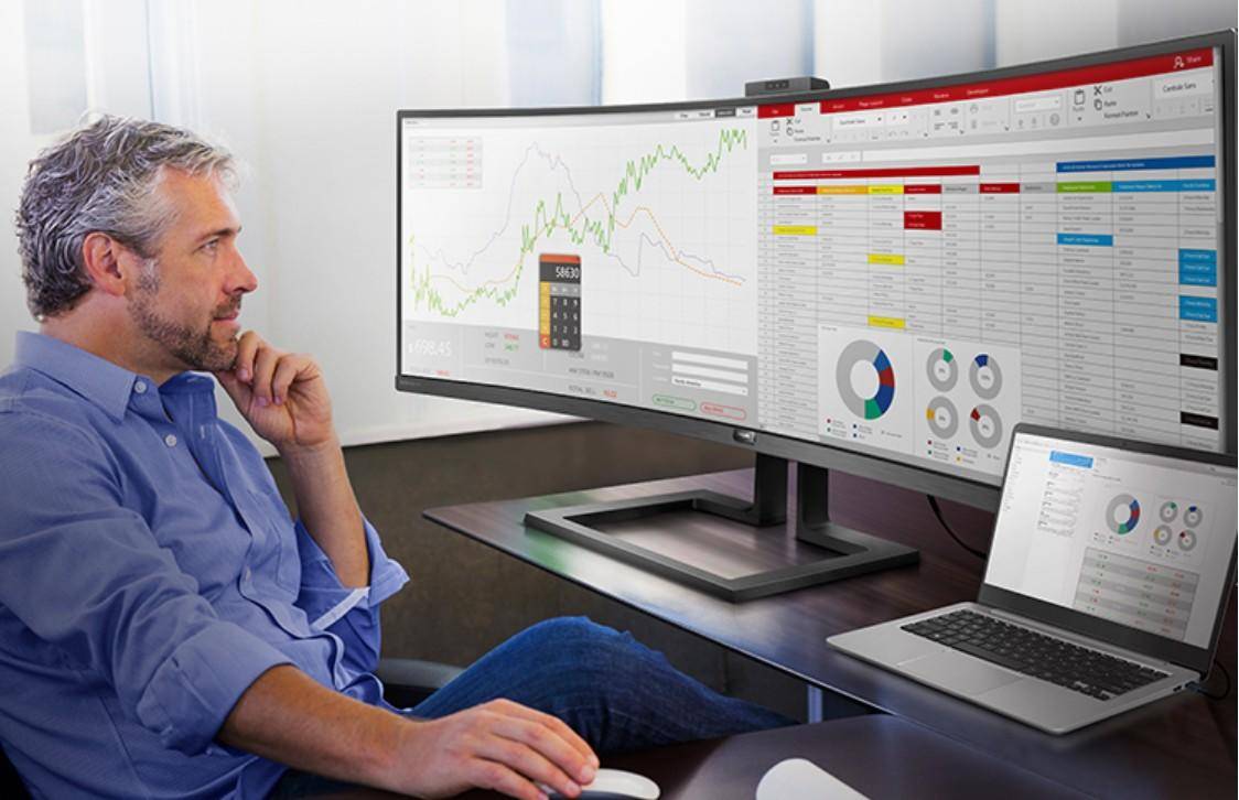 入门的曲面带鱼屏显示器推荐,40寸曲面屏显示器和带鱼屏