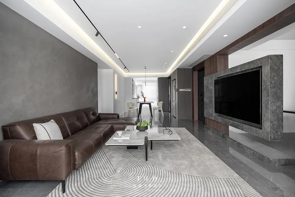 无主灯客厅无磁吸灯灯光布局,无主灯和磁吸轨道灯搭配