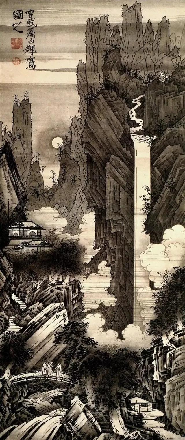 日本水墨画家,日本天才画家惊艳之作