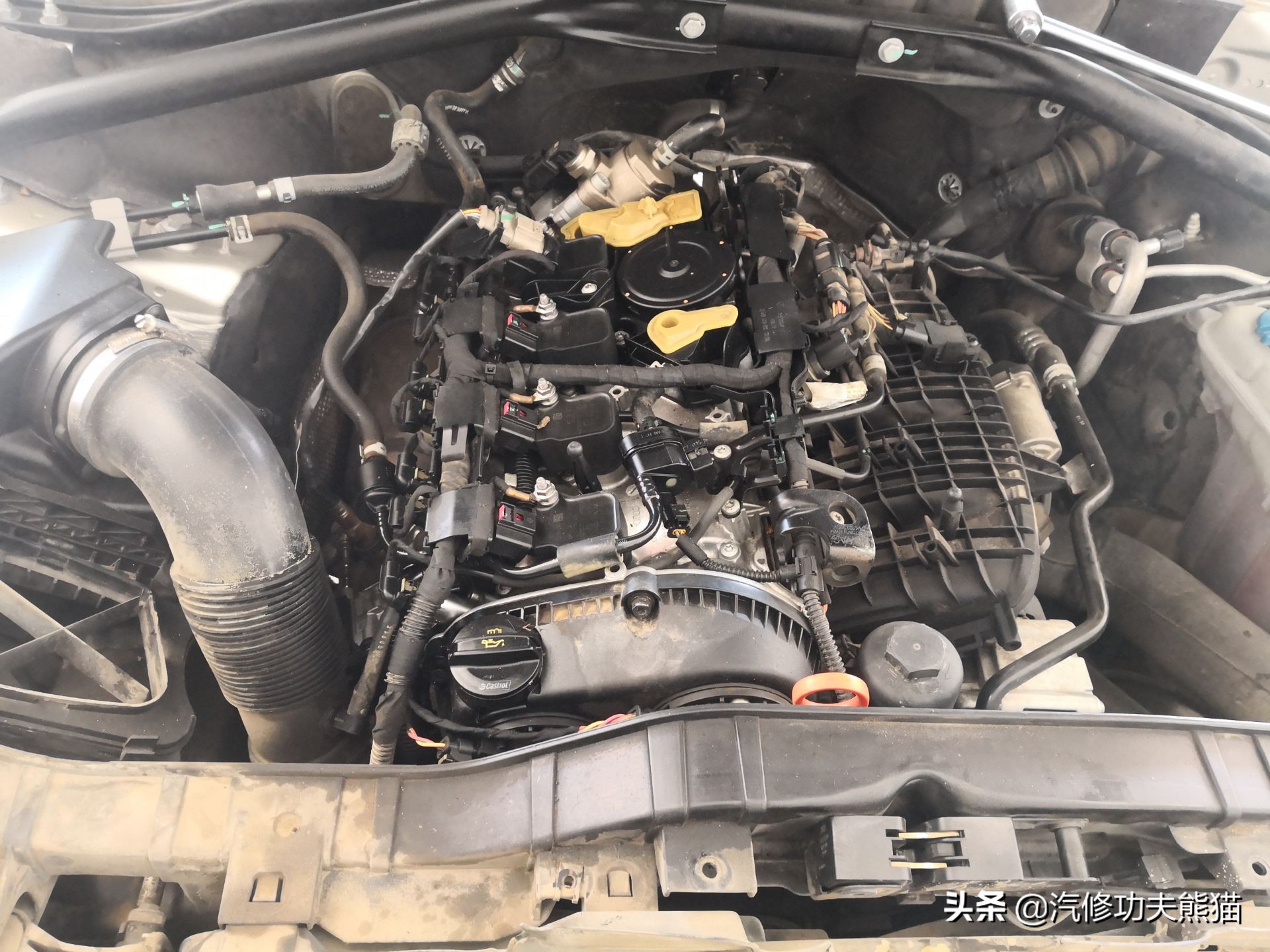 如何检测奥迪三代ea888是否烧机油,大众三代ea888发动机机油灯报警