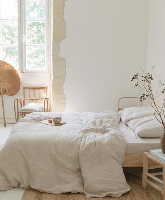 原木风格装修搭配藤编,原木元素打造自由舒适的家居空间