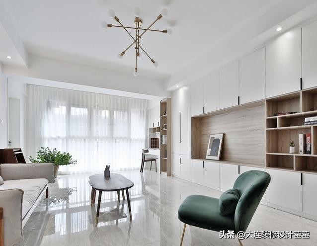 老师的家是这样的，温馨的四口之家，大连璞石墅北欧风装修解析